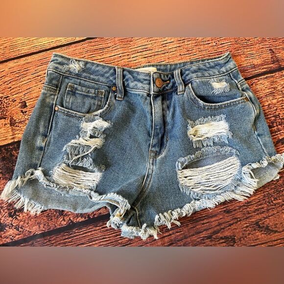 Women’s PacSun Distressed‎ Shorts Size 25 - Picture 5 of 10